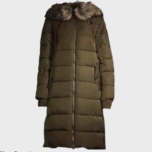 BCBGeneration Women's Quilted Puffer Coat/ Jacket M Size Army Color